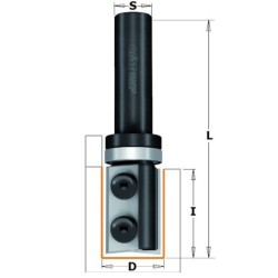 ROUTER BIT W-KNIFE FOR BORING AND TRIMMING Z2 S-8 D-16X35x80 RH