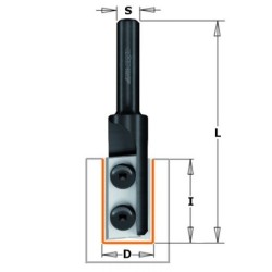 Tiesus bitas W-kirptuvas RH Z2 S-12.7 D-16X29.5