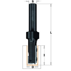 Tiesus grąžtas W-peiliais Z1+1S-20 D-16X49.5 dešinysis