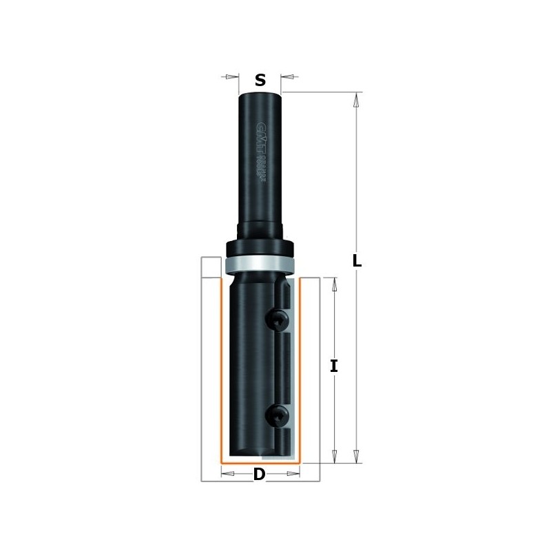 STRAIGHT ROUTER BIT W-KNIVESS-12 D-19X48.3 RH