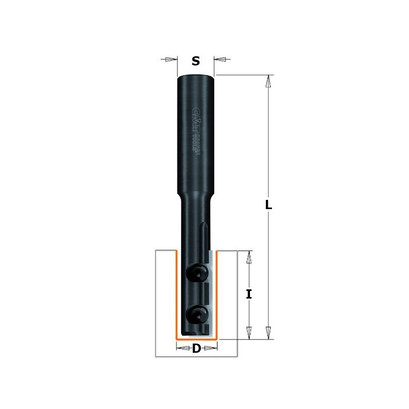 STRAIGHT BIT W-KNIVES Z1 S-12.7 D12.7X28.3 RH