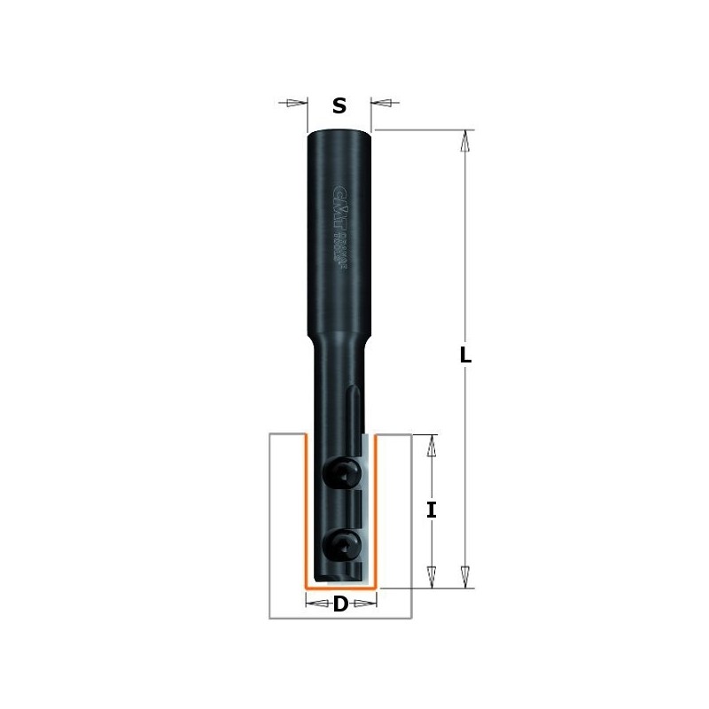SUORA SUOJAINPÄÄ, JOKA ON VARUSTETTU VEITSILLÄ, KOON OLLESSA 14X48.3 MM, OIKEAKÄTINEN